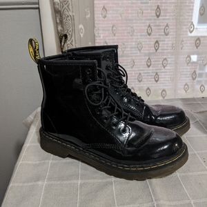 Shiny Black Dr. Martens